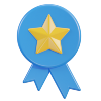 3d badge with star icon png