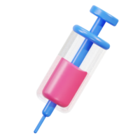 syringe for medical injection vaccination medicine medical equipment 3d icon png