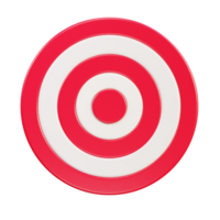 3d dart arrow hitting in the target center of dartboard icon illustration png