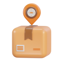 3d Package delivery  icon png