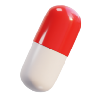 medical Pills capsule drug flying 3d icon illustration png