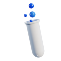 química cónico vaso matraz icono 3d representación ilustración png