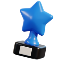 troféu ícone 3d Renderização ilustração png