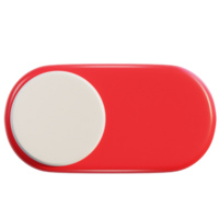 3d toggle switch buttons on and off icon illustration png