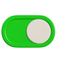 3d toggle switch buttons on and off icon illustration png