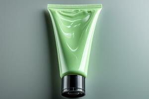 Isolated ointment tube, top down view, with ample space for text AI Generated photo