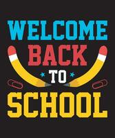 Welcome Back To School - Vector Design