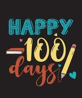 Happy 100 Days vector