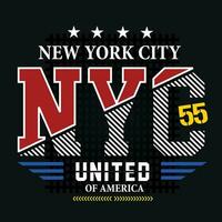 New York City tee graphic typography for print t shirt vector art vintage