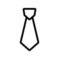 corbata, cuello Corbata icono en línea estilo diseño aislado en blanco antecedentes. editable ataque. vector