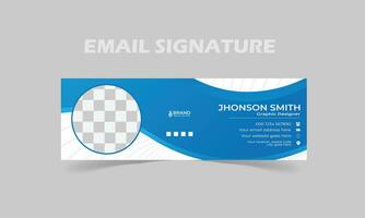 Corporate business email signature template design vector