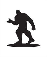 Bigfoot silhouette vector  design