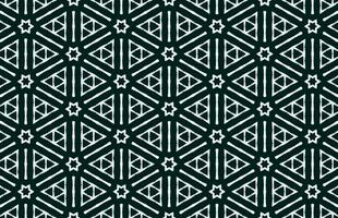 Grunge hexagon and star pattern vector