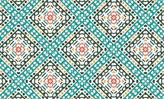 COLORFUL TRIBAL GEOMETRIC FABRIC PATTERN vector