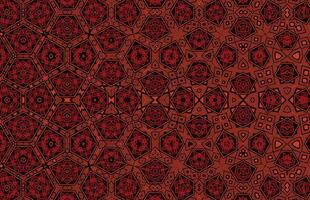 Seamless halftone ethnic fabric pattern vector