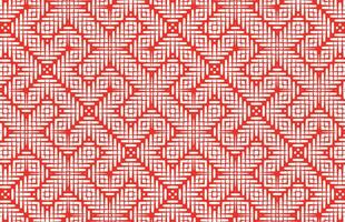 Red and white knitted pattern vector