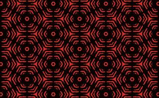 Grunge Hexagon Red Pattern vector