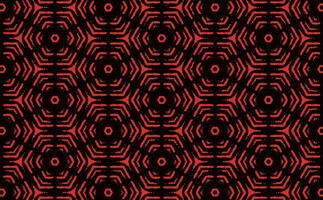 Grunge Hexagon Red Pattern vector