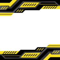 transparent trogen gaming gul ram gräns bakgrund png