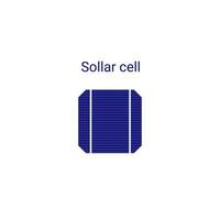 Pv cell. Solar cell. Part of solar panel photovoltaic system. Solar panel components vector infographic element, illustration isolated on white background.