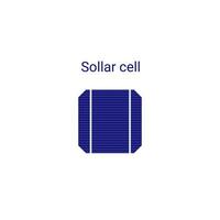 Pv cell. Solar cell. Part of solar panel photovoltaic system. Solar panel components vector infographic element, illustration isolated on white background.