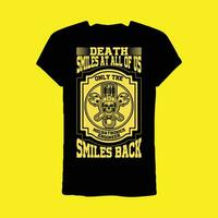 Death Smiles At All Of Us Only The Mechatronics Engineer Smiles Back T-shirt vector