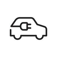 Electric Car icon. Flat style icon design illustration vector