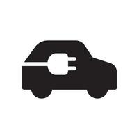 Electric Car icon. Flat style icon design illustration vector