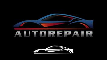 Auto Repair Car Logo Design Vector Template. Sport Car Logotype Concept