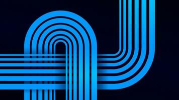 Abstract futuristic blue background with retro wavy lines. Vector illustration. Eps 10