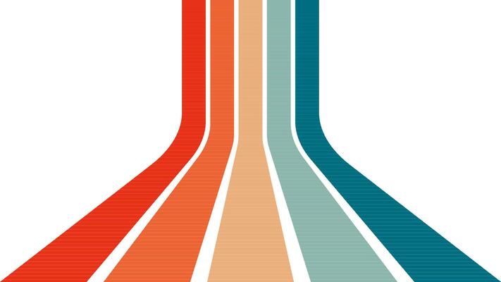Abstract retro  background with stripes and lines. Vector illustration. Eps 10.