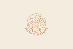 Flower Logo Brand Identity Business Fashion Beauty Nature vector