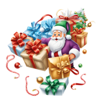 Natale decorazione ornamento, contento Natale design , generativo ai png