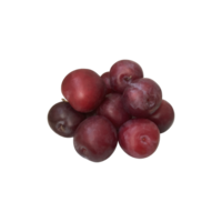 Sweet ripe purple plum cutout isolated object top view, fruit dessert clipping path, healthy vitamin diet concept png