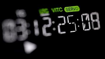 timecode in esecuzione su il professionale videoregistratore video