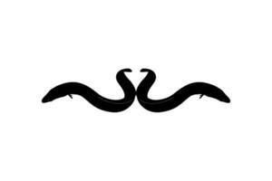 Eel Silhouette for Logo, Pictogram, Website, Apps and or Graphic Design Element. Vector Illustration