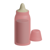 3d rendered milk bottle perfect for baby product design project png