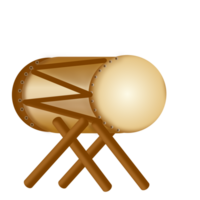 Natural brown drum png