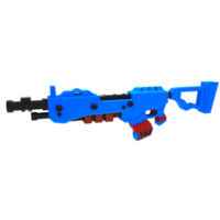 3d gaming gun render png