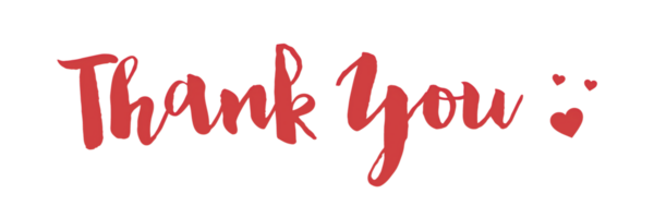 Thank You, Digital text on transparent background png
