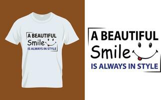 sonrisa camiseta diseño, feliz, amar, cuidado, vector mejor póster, pegatina, tarjeta y jarra para impresión diseño.