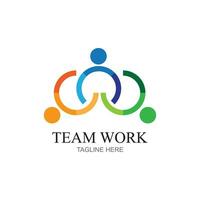 Team Work Logo Design,Together. Modern Social Network Team Logo Design vector