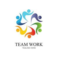 Team Work Logo Design,Together. Modern Social Network Team Logo Design vector