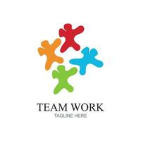 Team Work Logo Design,Together. Modern Social Network Team Logo Design vector