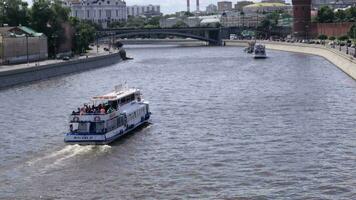 Moscow cityscape Panning video