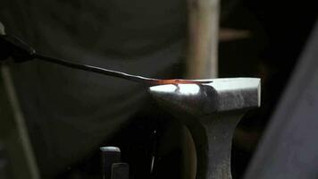 The blacksmith's anvil gleams video