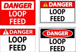 Danger Sign, Loop Feed vector