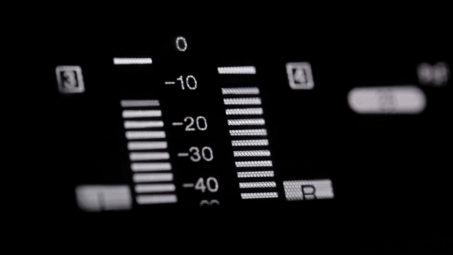 Sound indicators on the pro VCR 28297920 Stock Video at Vecteezy