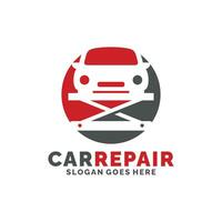 Car repair logo design vector illustration