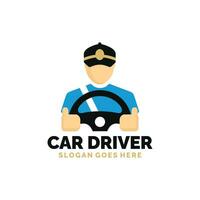 Car driver logo design vector illustration